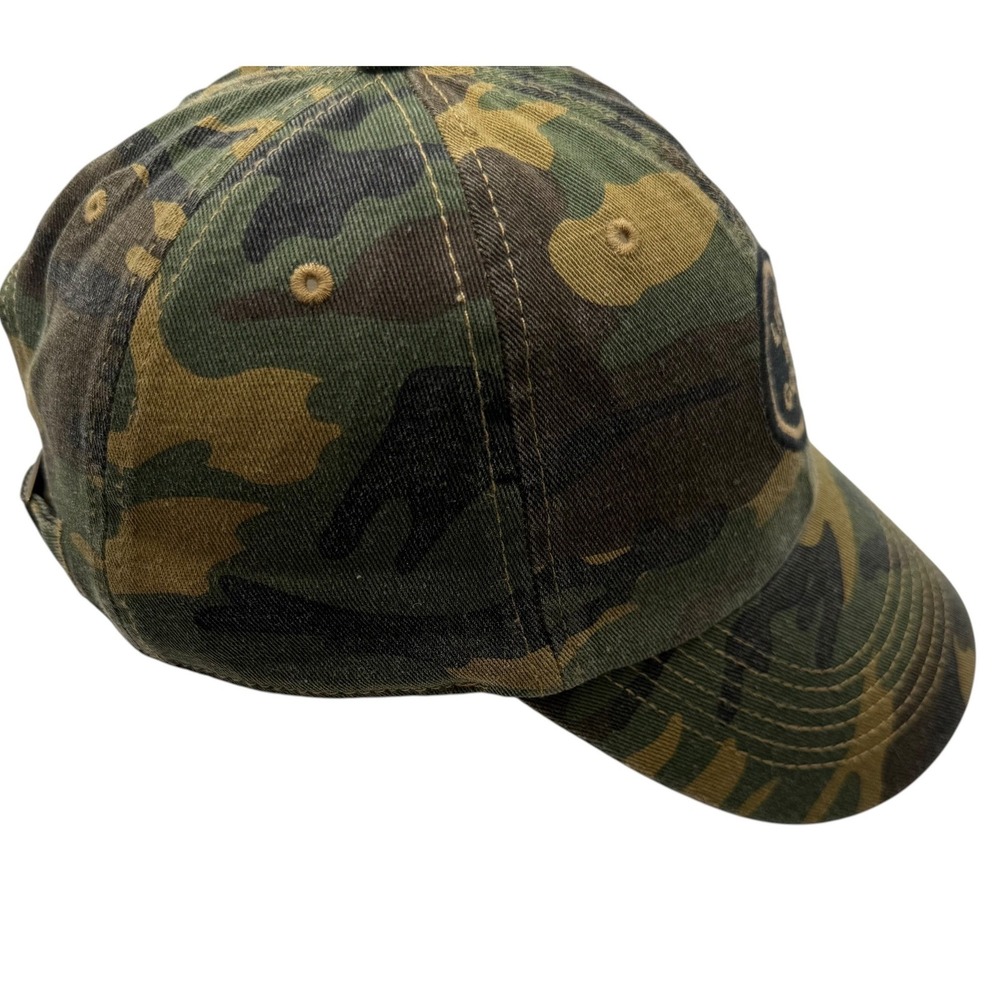 Life is Good Camo Baseball Cap Adjustable Camouflage Hat Green Brown Cotton - Picture 3 of 8